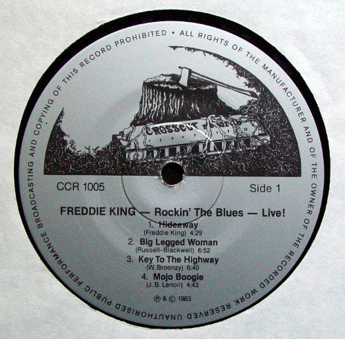 Freddie King - Rockin' The Blues - Live! (Vinyl, LP, Album, Reissue, Repress) Very Good (VG) / Very Good Plus (VG+)