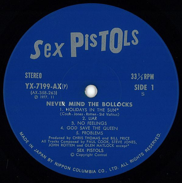 Sex Pistols - Never Mind The Bollocks Here's The Sex Pistols = 勝手にし...