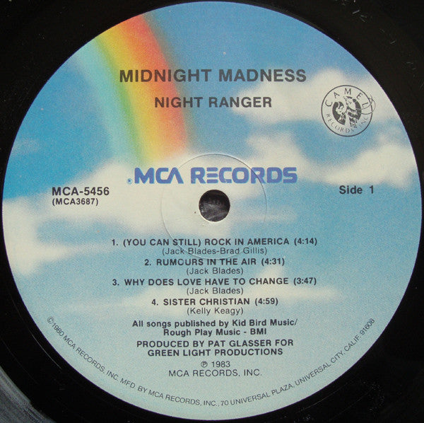 Night Ranger - Midnight Madness (Vinyl, LP, Album) Very Good (VG) / Very Good (VG)