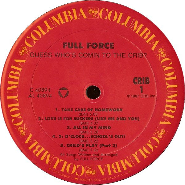 Full Force - Guess Who's Comin' To The Crib? (Vinyl, LP, Album) Very Good (VG) / Very Good (VG)