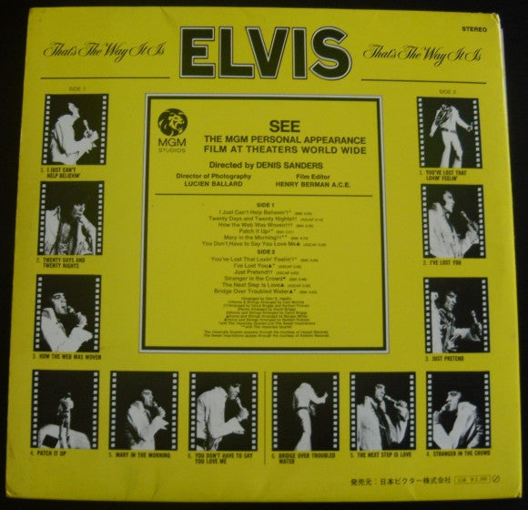 Elvis Presley - That's The Way It Is (Vinyl, LP, Album, Reissue, Stereo) Very Good (VG) / Good Plus (G+)