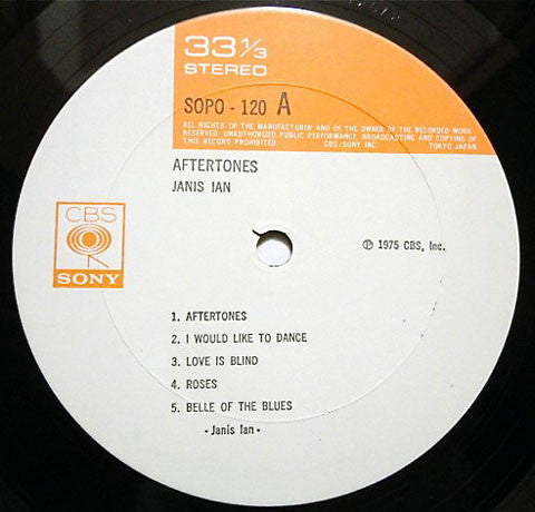Janis Ian - Aftertones (Vinyl, LP, Album) Very Good (VG) / Very Good Plus (VG+)