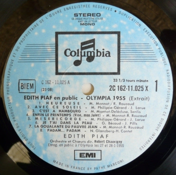 Edith Piaf - En Public (3xVinyl, LP, Compilation, Stereo) Very Good Plus (VG+) / Very Good (VG)