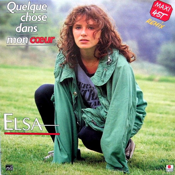 Elsa (2) - Quelque Chose Dans Mon Cœur (Remix) (Vinyl, 12", 45 RPM, Maxi-Single) Very Good Plus (VG+) / Very Good (VG)