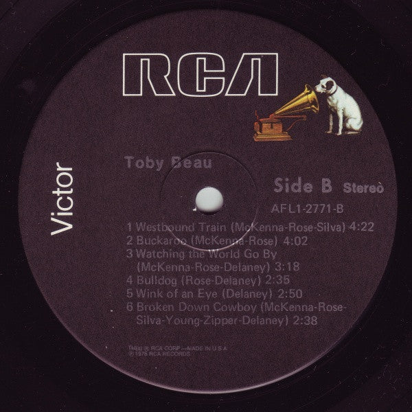 Toby Beau - Toby Beau (Vinyl, LP, Album) Very Good (VG) / Very Good (VG)