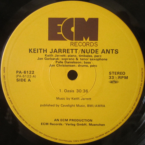 Keith Jarrett - Nude Ants / Sunshine Song (Vinyl, LP, Album, Stereo)