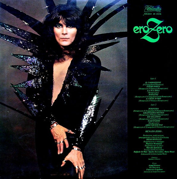 Renato Zero - EroZero (Vinyl, LP, Album, Stereo) Very Good Plus (VG+) / Very Good (VG)