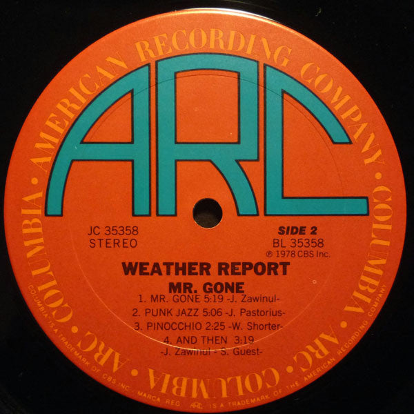 Weather Report - Mr. Gone (Vinyl, LP, Album) Good Plus (G+) / Good Plus (G+)