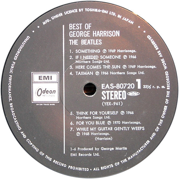 George Harrison - The Best Of George Harrison (Vinyl, LP, Compilati...