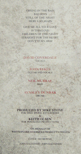 Whitesnake - Whitesnake (Vinyl, LP, Album)