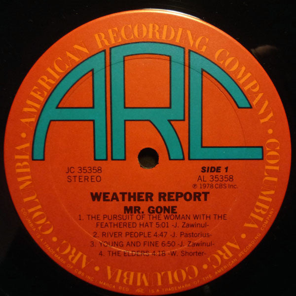 Weather Report - Mr. Gone (Vinyl, LP, Album) Good Plus (G+) / Good Plus (G+)