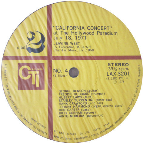 Various - California Concert - The Hollywood Palladium (2xVinyl, LP, Album, Limited Edition, Reissue, Stereo) Very Good Plus (VG+) / Very Good (VG)