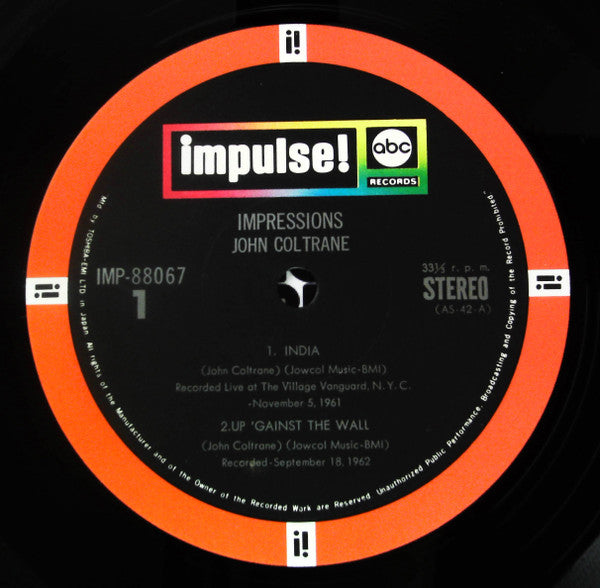 John Coltrane - Impressions (Vinyl, LP, Album, Reissue, Stereo)