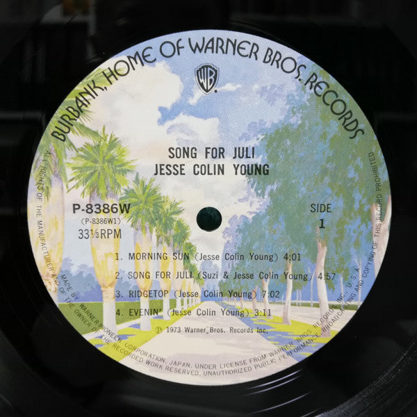 Jesse Colin Young - Song For Juli (Vinyl, LP, Album)