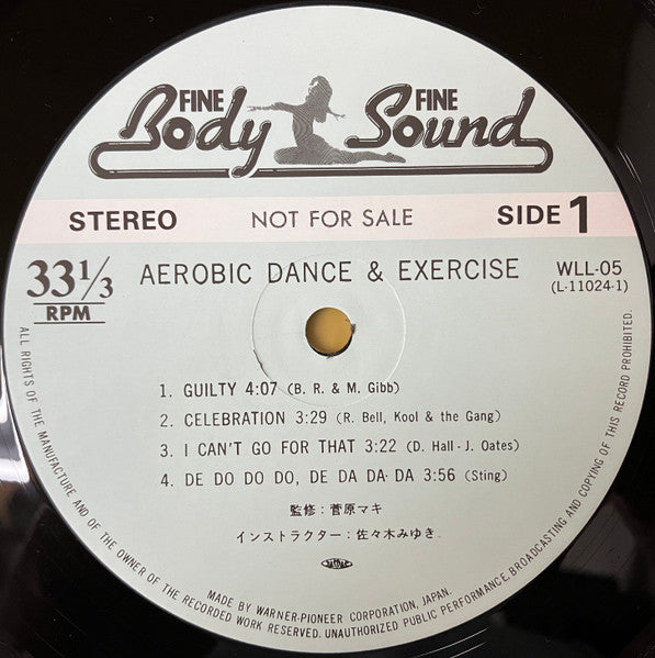 Aerobiclub - Aerobic Dance & Exercise (Vinyl, LP, Album, Promo, Stereo) Very Good (VG) / Very Good Plus (VG+)