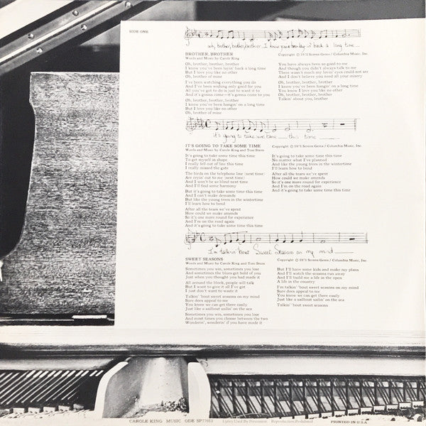 Carole King - Music (Vinyl, LP, Album, Promo) Good Plus (G+) / Good Plus (G+)