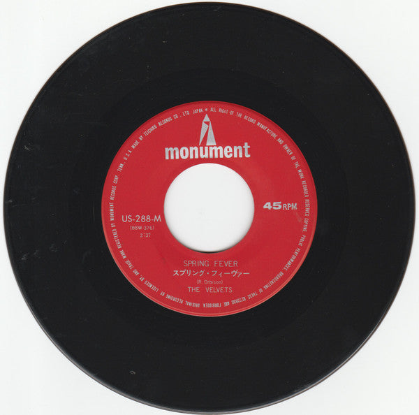 The Velvets - Tonight (Could Be The Night) (Vinyl, 7", 45 RPM, Single) Very Good Plus (VG+) / Very Good Plus (VG+)