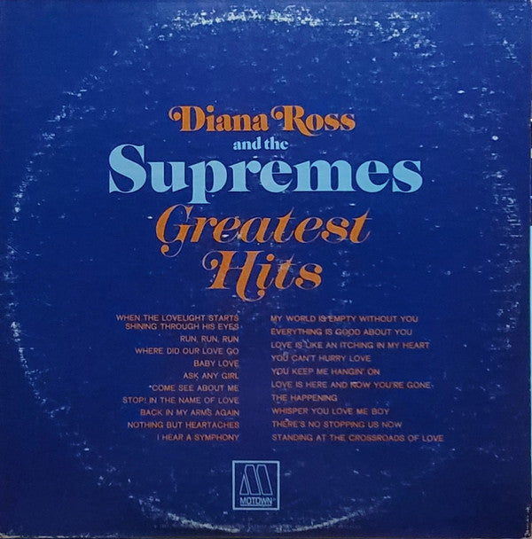 The Supremes - Greatest Hits (2xVinyl, LP, Album, Compilation) Very Good Plus (VG+) / Good Plus (G+)