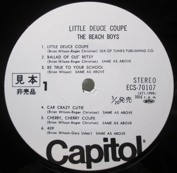 The Beach Boys - Little Deuce Coupe (Vinyl, LP, Album, Promo, Reissue) Near Mint (NM or M-) / Very Good (VG)