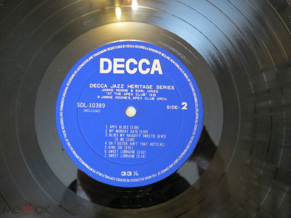 Jimmie Noone - At The Apex Club Volume 1 (1928) (Vinyl, LP, Compilation) Very Good Plus (VG+) / Very Good (VG)