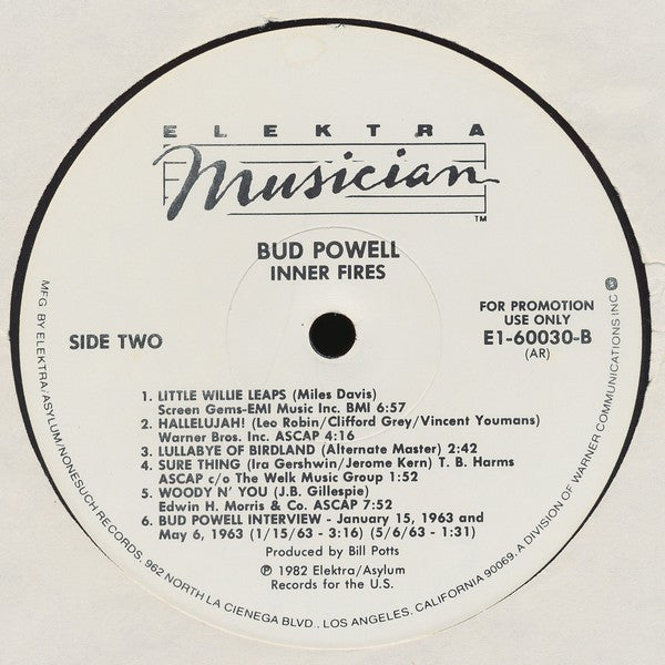 Bud Powell - Inner Fires: The Genius Of Bud Powell (Vinyl, LP, Albu...