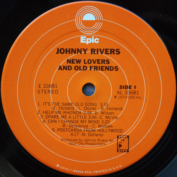 Johnny Rivers - New Lovers And Old Friends (Vinyl, LP, Album, Reissue) Very Good (VG) / Very Good (VG)