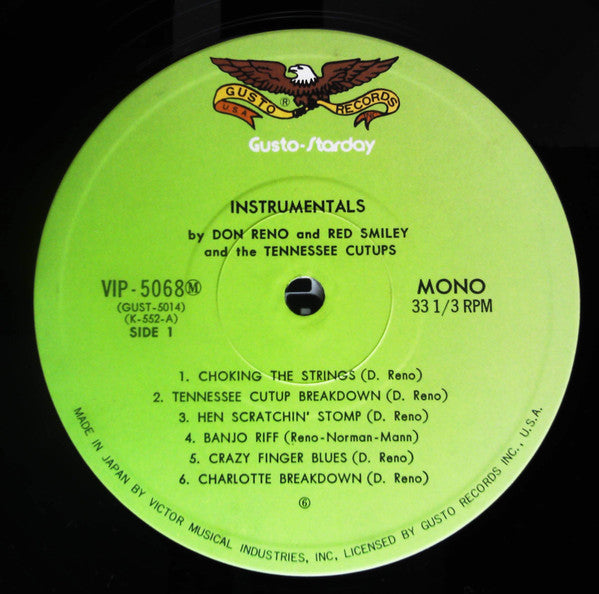 Reno And Smiley - Instrumentals (Vinyl, LP, Album, Reissue, Mono) Near Mint (NM or M-) / Very Good Plus (VG+)