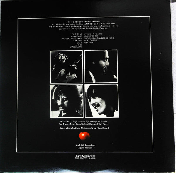 The Beatles - Let It Be (Vinyl, LP, Album, Reissue) Very Good Plus (VG+) / Very Good Plus (VG+)