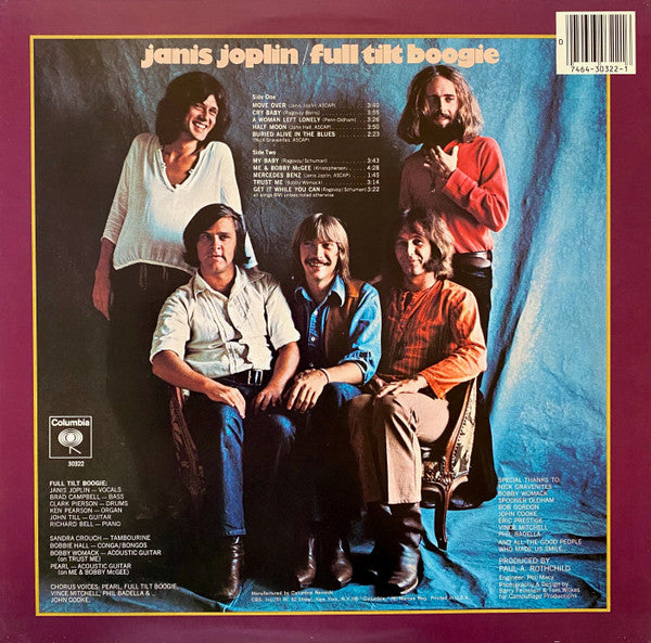 Janis Joplin - Pearl (Vinyl, LP, Album, Reissue) Very Good (VG) / Very Good (VG)