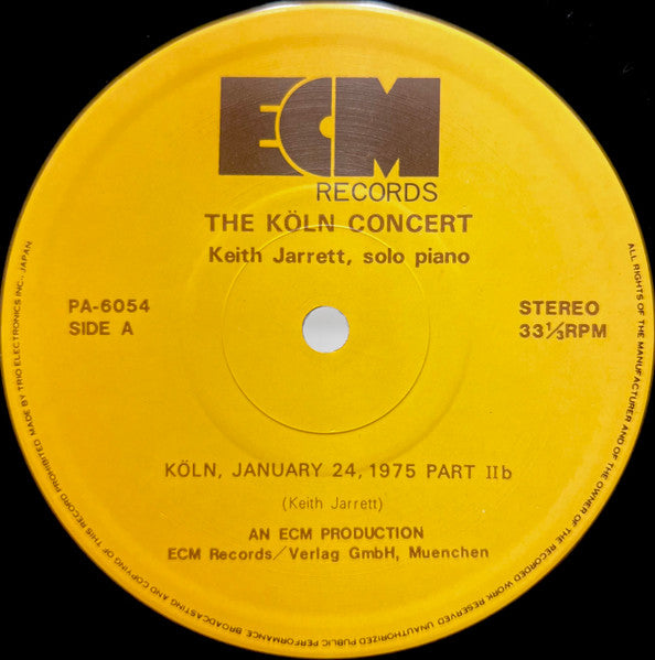 Keith Jarrett - The Köln Concert = ケルン・コンサート (Vinyl, LP, Album)