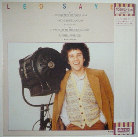 Leo Sayer - Bye Bye Now My Sweet Love (Vinyl, 12", EP) Near Mint (NM or M-) / Very Good Plus (VG+)