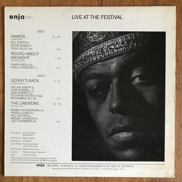 Bobby Hutcherson - Live At The Festival (Vinyl, LP, Album, Reissue, Stereo) Very Good Plus (VG+) / Very Good (VG)