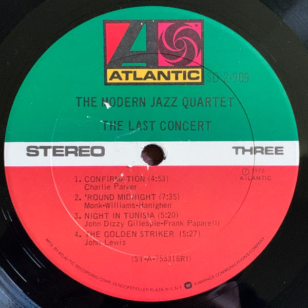 The Modern Jazz Quartet - The Last Concert (2xVinyl, LP, Album, Stereo) Very Good (VG) / Good Plus (G+)