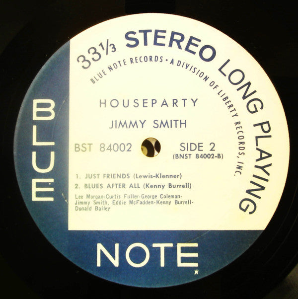 Jimmy Smith - House Party (Vinyl, LP, Album, Stereo) Very Good (VG) / Very Good (VG)