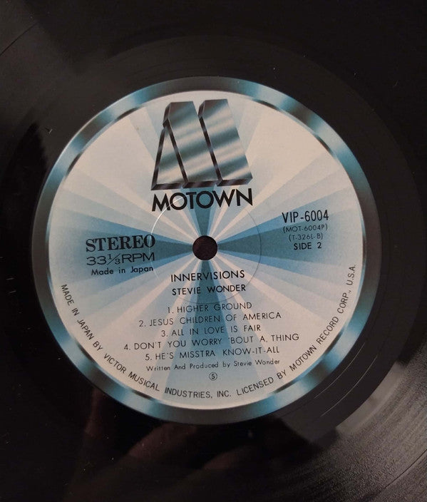 Stevie Wonder - Innervisions (Vinyl, LP, Album, Reissue) Very Good Plus (VG+) / Good Plus (G+)