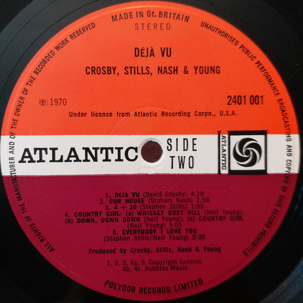Crosby, Stills, Nash & Young - Déjà Vu (Vinyl, LP, Album, Stereo) Good Plus (G+) / Good Plus (G+)