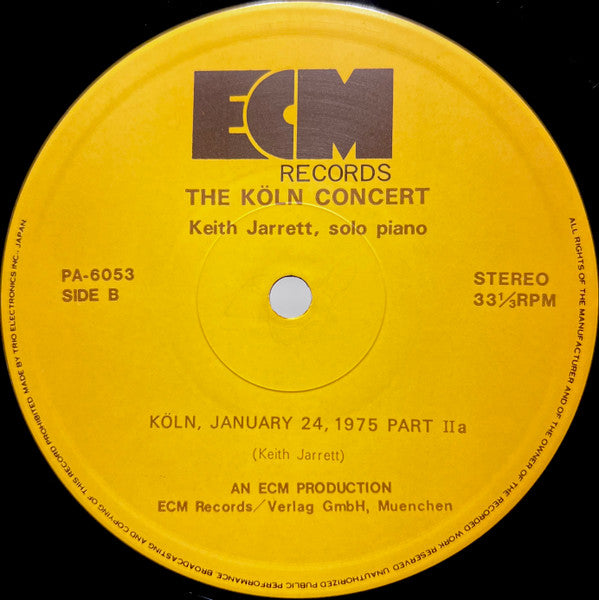 Keith Jarrett - The Köln Concert = ケルン・コンサート (Vinyl, LP, Album)