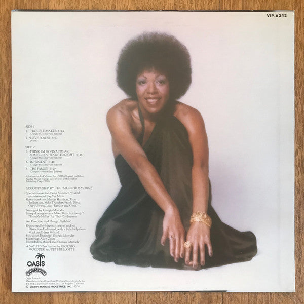 Roberta Kelly - Trouble Maker (Vinyl, LP, Album) Very Good Plus (VG+) / Very Good Plus (VG+)