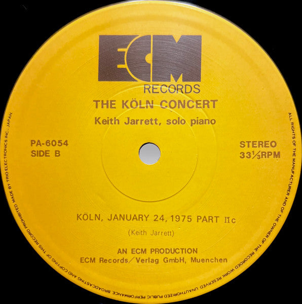 Keith Jarrett - The Köln Concert = ケルン・コンサート (Vinyl, LP, Album)