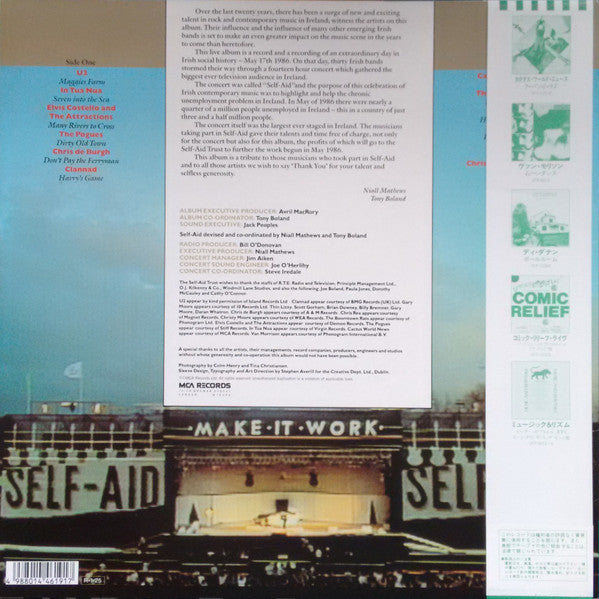 Various - Live For Ireland (Vinyl, LP, Album) Very Good Plus (VG+) / Very Good Plus (VG+)