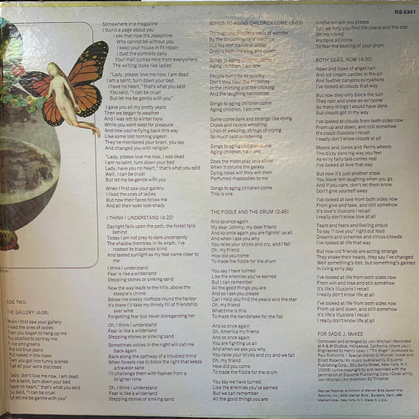 Joni Mitchell - Clouds (Vinyl, LP, Album, Reissue) Near Mint (NM or M-) / Very Good Plus (VG+)