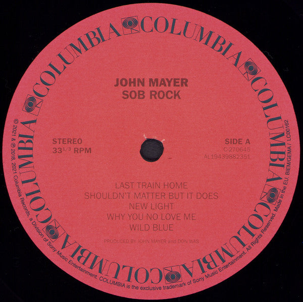 John Mayer - Sob Rock (LP, Album) - Very Good Plus (VG+) / Very Good Plus (VG+)