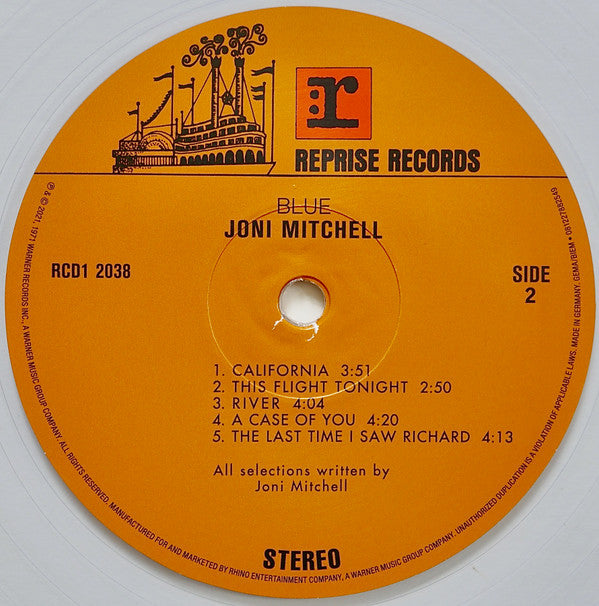 Joni Mitchell - Blue (Vinyl, LP, Album, Record Store Day, Reissue, Remastered, Stereo) Mint (M) / Near Mint (NM or M-)