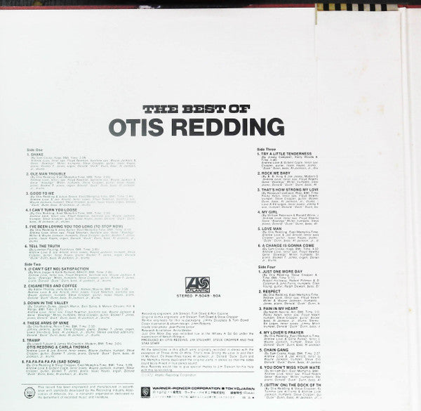 Otis Redding - The Best Of Otis Redding (2xVinyl, LP, Compilation, Reissue, Stereo) Near Mint (NM or M-) / Near Mint (NM or M-)