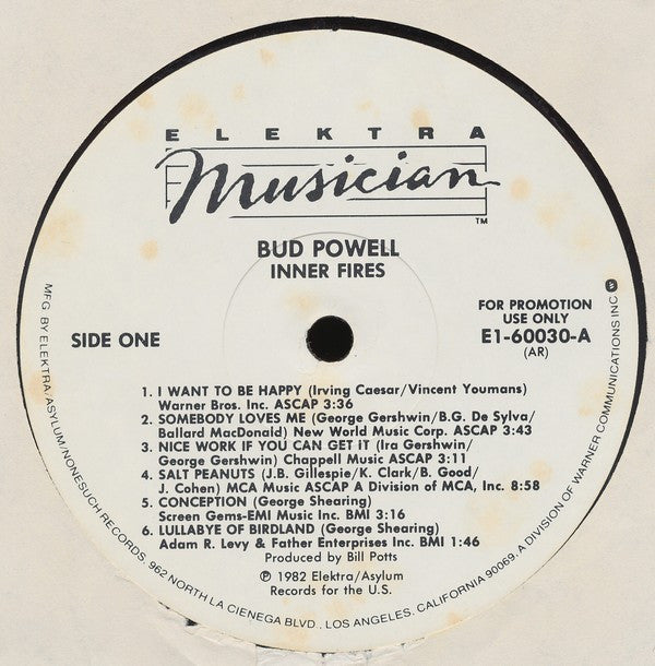 Bud Powell - Inner Fires: The Genius Of Bud Powell (Vinyl, LP, Albu...