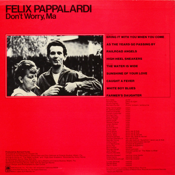 Felix Pappalardi - Don't Worry, Ma (Vinyl, LP, Album) Very Good Plus (VG+) / Very Good (VG)