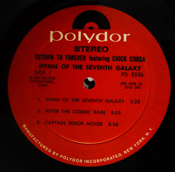 Return To Forever - Hymn Of The Seventh Galaxy (Vinyl, LP, Album, S...