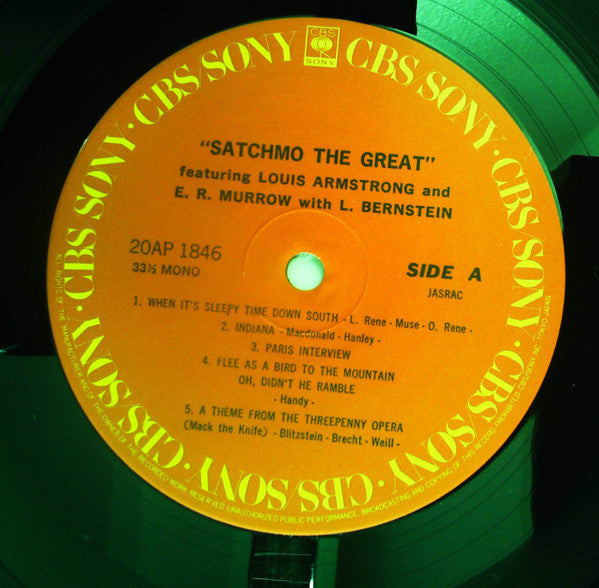 Louis Armstrong - Satchmo The Great (Vinyl, LP, Album, Reissue, Mono) Very Good (VG) / Very Good (VG)