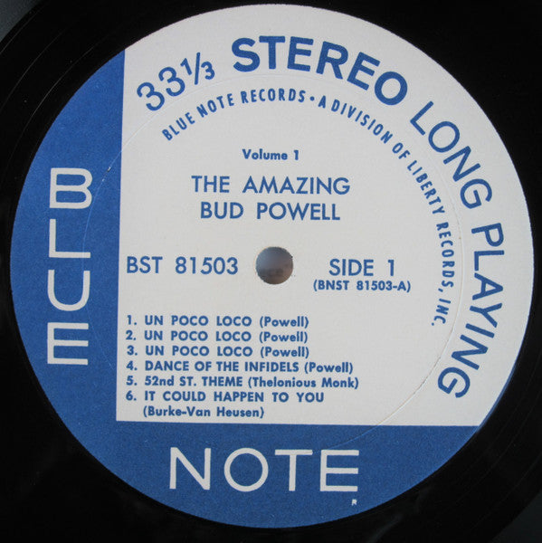 Bud Powell - The Amazing Bud Powell, Volume 1 (Vinyl, LP, Album, Reissue, Remastered, Stereo) Good Plus (G+) / Very Good Plus (VG+)