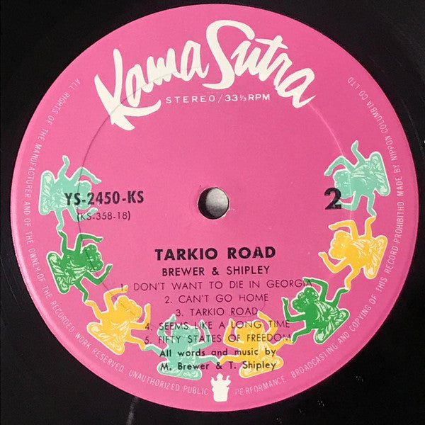 Brewer And Shipley - Tarkio (Vinyl, LP, Album) Very Good Plus (VG+) / Very Good (VG)